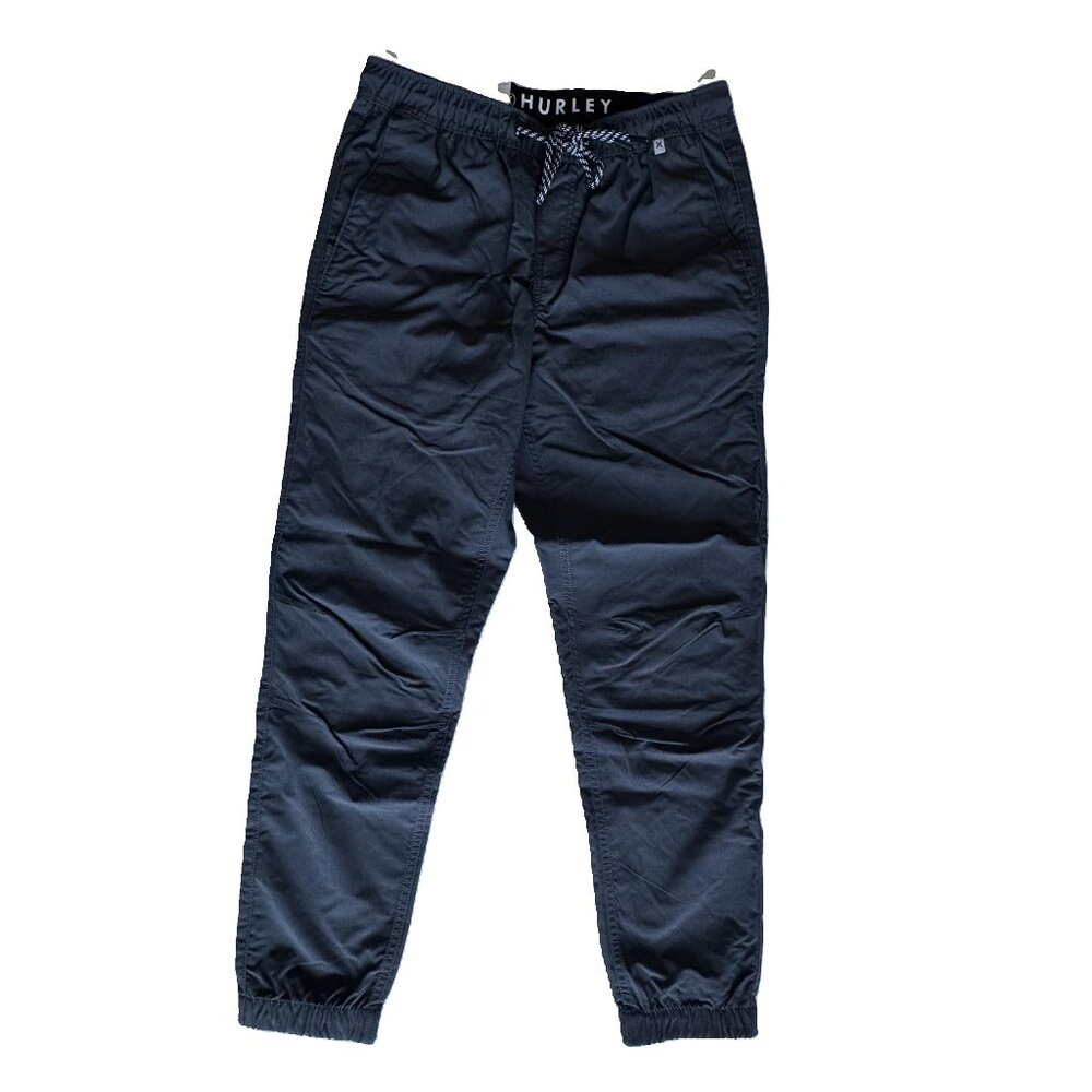 Hurley Men's Tech Twill Jogger - Small - Black - Tapered Fit